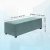 Unique Bargains Stretchy Soft Comfortable Rectangular Foot Stool Cover - 2 of 4