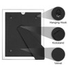 Unique Bargains REGALWOVEN Wedding Home Glass Vertical or Horizontal Picture Frame for Tabletop Display - 2 of 4