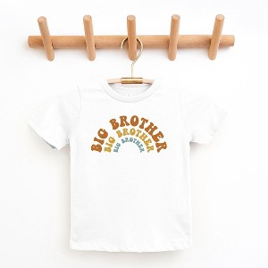The Juniper Shop Big Brother Stacked Curved Toddler Short Sleeve Tee - 1 of 2