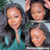 Jessie's Wig 22" Kinky Straight Body Wave 7x5 Pre Cut Lace Wig - 2 of 4