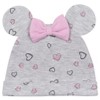 Disney Minnie Mouse Baby Girls Bodysuit Pants Bib and Hat 4 Piece Outfit Set Newborn to Infant - 4 of 4