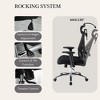 Ergonomic Office Chair, High Back Computer Chair with Adjustable 3D Headrest & Silent Scroll Wheel, Adjustable Mesh Computer Chair with Lumbar Support - 3 of 4