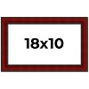 PosterPalooza | Weathered Red Picture Frame - UV Acrylic, Backing Board, Hanging Hardware Included - 2 of 4