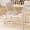 Boys and Girls Folding Table and Chairs Set of 3, Portable Table and Chair with PU Soft Cushion,Suitable for Eating, Reading and Playing - 4 of 4