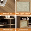 58" Boho TV Stand for 65" TVs, Rattan & Wood Entertainment Center with Storage Cabinet, Adjustable Shelves, Media Console for Living Room - 3 of 4