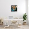 Stupell Industries Modern Bison with Paint Splatter Floating Frame Canvas Art, Black, 25" x 25" - 3 of 4