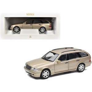 1997 Mercedes-Benz C-Class T-Model Smoke Silver Metallic 1/18 Diecast Model Car by Norev - 1 of 4