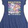 Girls' - Paw Patrol - Everest and Skye Besties Be Yourself Fit & Flair Cap Sleeve Dress - 2 of 4