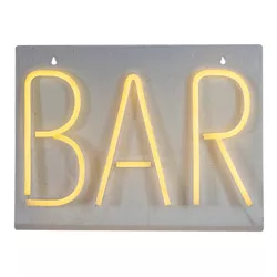 Northlight 16" Yellow Neon Style Bar LED Lighted Wall Sign