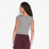 Women's Slim Fit Short Sleeve Square Neck T-Shirt - Wild Fable™ - 3 of 4