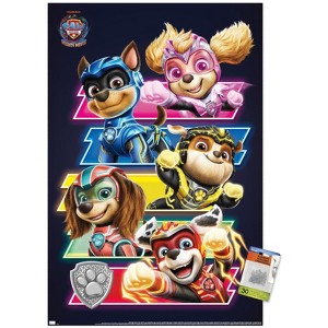 Trends International Paw Patrol: The Mighty Movie - Bars Unframed Wall Poster Prints - 1 of 4