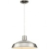 Progress Lighting, Sanabria, 1-Light Pendant, Brushed Nickel, Spun Metal Shade - 2 of 4