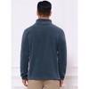INSPIRE CHIC Men's Stand Collar Half Zip Long Sleeve Fleece Sweatshirt - 3 of 4