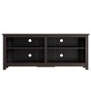 Entertainment Center - TV Stand Supports up to 65-inch TVs - Traditional Design with 4 Cubbies and 2 Shelves by Lavish Home (Espresso) - 2 of 4
