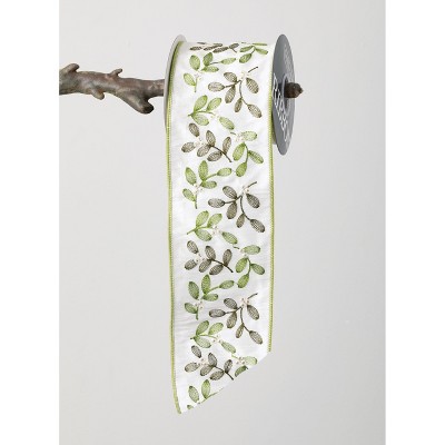 Sullivans Mistletoe Ribbon 180"L Off-White