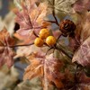 Sullivans Artificial Mini Maple Leaf Fall Accent Ring Green-Brown - 2 of 4