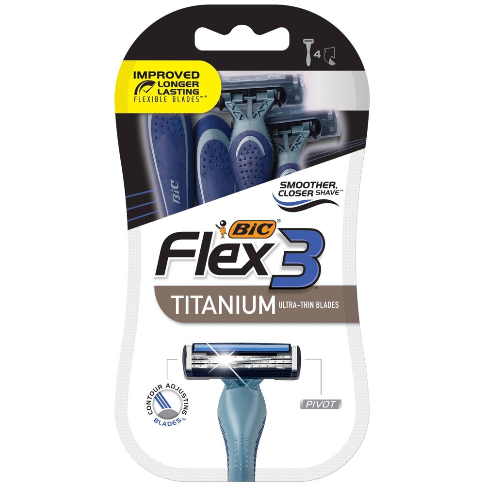 UPC 070330724549 product image for BiC Flex3 Titanium Men's Disposable Razors - 4ct | upcitemdb.com