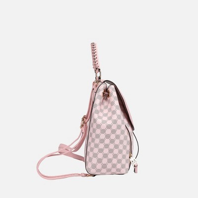 MKF Collection Kimberly Backpack Circular Print Tote Bag by Mia K - Pink — фото 6