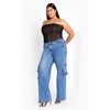 Women's Plus Size Fallon Corset - black | CITY CHIC - 2 of 4