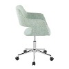 TiramisuBest Adjustable Chrome & Light Green Task Chair with Cushion - 2 of 4