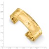 Black Bow Jewelry 19mm 14k Yellow Gold Lightly Hammered Cuff Bangle Bracelet - 4 of 4