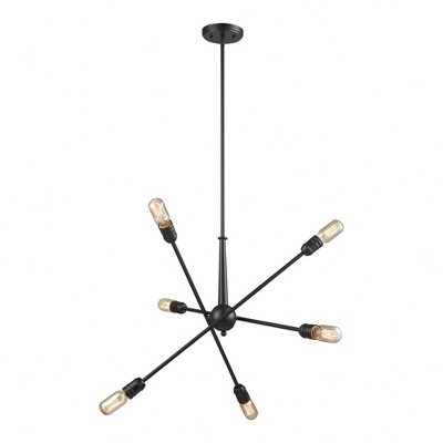 Elk Home Delphine 6 - Light Chandelier in  Oil Rubbed Bronze