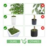 Artificial Tree in Pot with Realistic Leaves & Natural Wood Trunk 5FT/6FT/7FT/8FT - 3 of 4