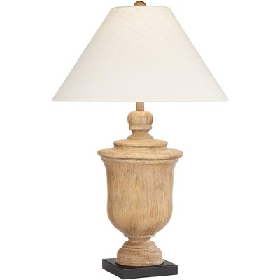 Regency Hill 30 1/4" High Rustic Faux Wood Urn Profile Table Lamp