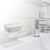 Unique Bargains Plastic Soap Dish Keep Soap Dry Soap Cleaning Storage for Home Bathroom Kitchen - 2 of 4