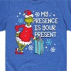 Boys' - Dr. Seuss - The Grinch My Presence Is Your Present Short Sleeve Graphic T-Shirt - 2 of 4