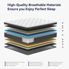 Itopfox Queen Hybrid Mattress in a Box with Individually Pocket Springs, Medium Firm for Pressure Relief, Breathable Comfort, CertiPUR-US Certified - 2 of 4