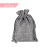 Unique Bargains Cotton Linen Burlap Bags with Drawstring 20 Pcs - 3 of 4