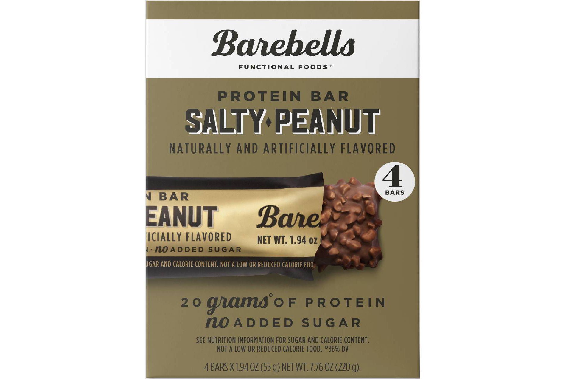 Barebells Nutrition Bars - Salty Peanut - 7.76oz/4pk