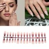 Unique Bargains Crescent Long Coffin Fake Nails 1 Pc - 2 of 4