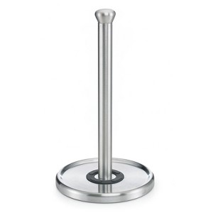 Polder Single-Tear Paper Towel Holder with Heavyweight Base, Stainless Steel - 1 of 2