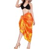 HAPPY BAY Women's Summer Bikini Wraps Beach Wrap Cover up Sarong Swimsuit Swimwear Bathing Suit Cover Ups for Womens One Size Orange, Fish - 2 of 4