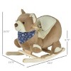 SEVOBAL Toy Vehicles Baby Rocking Horse Bear Plush Animal Rocker with Lullaby and Pedals for Toddlers - 3 of 4