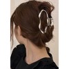 Anna-Kaci Women's Wavy Metal Hair Claw Clip with Hollow Design and Strong Grip 2.7x4.7in - 2 of 3