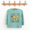 The Juniper Shop Flowers and Butterflies Youth Long Sleeve Tee - L - Seafoam - 2 of 4