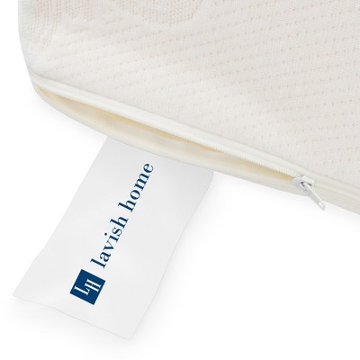 Ivory Memory Foam Wedge Pillow for Maternity and Support