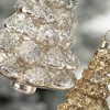 7.25"H Sullivans Sparkling Tree Ornament - Set of 2  Gold Christmas Ornaments - 2 of 2