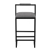 NicBex Dining Chairs Set of 2 Side Chair Counter Height Barstools with Back Modern Armless Metal Legs and Footrest for Kitchen Island - 2 of 4