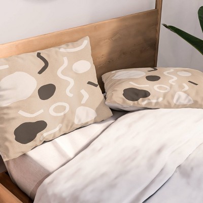 Deny Designs 3pc Full/Queen Cortney Herron Abstract Confetti Comforter and Pillow Sham Set Cream: Contemporary Lightweight Bedding — фото 5