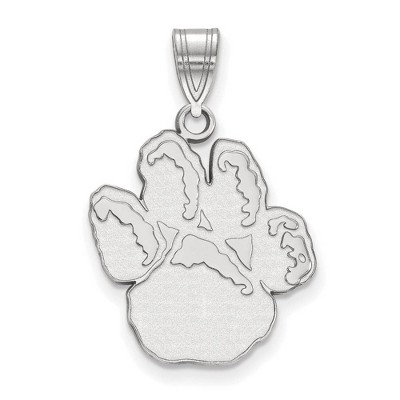 Black Bow Jewelry 14k White Gold Pittsburgh Panthers NCAA Large Pendant