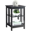 HomeStock Belmont End Table with Smooth Surface Top and Lower Shelves, Functional Accent Side Table for Storage and Display in Living Room or Den - 2 of 4