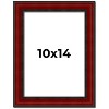PosterPalooza | Photo Size Weathered Red Picture Frame - UV Acrylic, Foam Board Backing, Hanging Hardware - 2 of 4