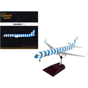 Boeing 757-300 Commercial Aircraft "Condor Airlines" Blue & White "Gemini 200" 1/200 Diecast Model Airplane by GeminiJets - 1 of 3