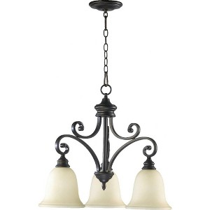 Quorum Lighting Bryant 3-Light Pendant, Oiled Bronze, 25W, 21.75H - 1 of 1