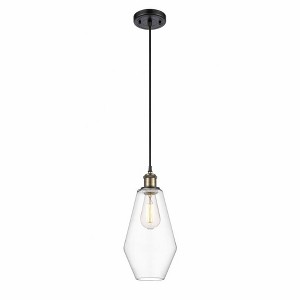 Cindyrella - 1 Light Cord Hung Mini Pendant In Industrial Style-14.5 Inches Tall and 7 Inches Wide - 1 of 1