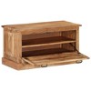 vidaXL Shoe Storage Bench 33.5 in.x15.7 in.x17.7 in. Solid Acacia Wood - 4 of 4